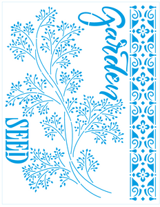 Stencil decorativo para Manualidades y decoración 21x27 STFLO 1013