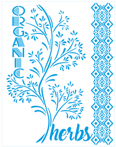 Stencil decorativo para Manualidades y decoración 21x27 STFLO 1014