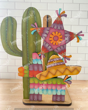 Cargar imagen en el visor de la galería, PORTAROLLOS CACTUS MEXICANO MDF LANSEP26