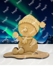 Cargar imagen en el visor de la galería, PINGÜINO BOLAS DE NIEVE MDF LANZA26
