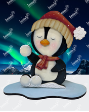 Cargar imagen en el visor de la galería, PINGÜINO BOLAS DE NIEVE MDF LANZA26