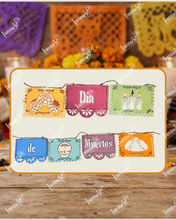 Cargar imagen en el visor de la galería, PAPEL PICADO DÍA DE MUERTOS MDF LANMU26