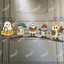 Cargar imagen en el visor de la galería, JUEGO DE 5 FANTASMAS MDF LANOTO26