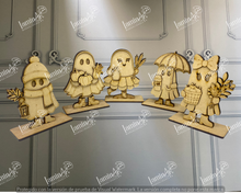Cargar imagen en el visor de la galería, JUEGO DE 5 FANTASMAS MDF LANOTO26