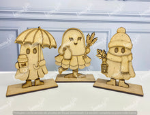 Cargar imagen en el visor de la galería, JUEGO DE 5 FANTASMAS MDF LANOTO26