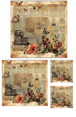 Papel Decorado para Decoupage 872 PAPFLO