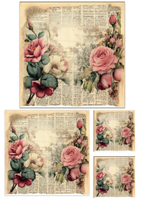 Papel Decorado para Decoupage 875 PAPFLO