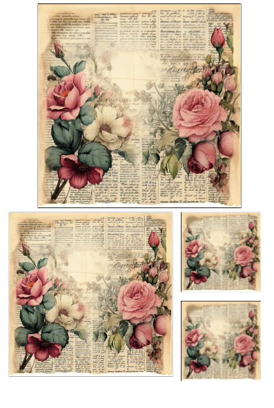 Papel Decorado para Decoupage 875 PAPFLO