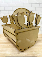 Cargar imagen en el visor de la galería, CANASTA TULIPANES  MDF