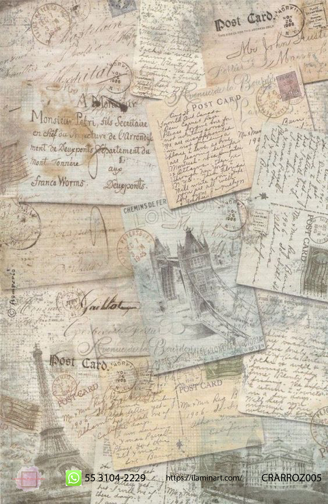 TEXTURAS - PAPEL PARA DECOUPAGE 28X43CM