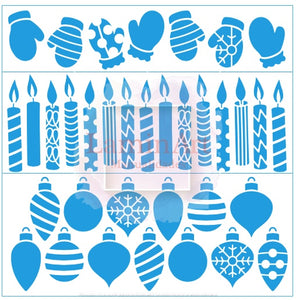 Stencil decorativo para Manualidades y decoración 25x25 NAVIDAD 067