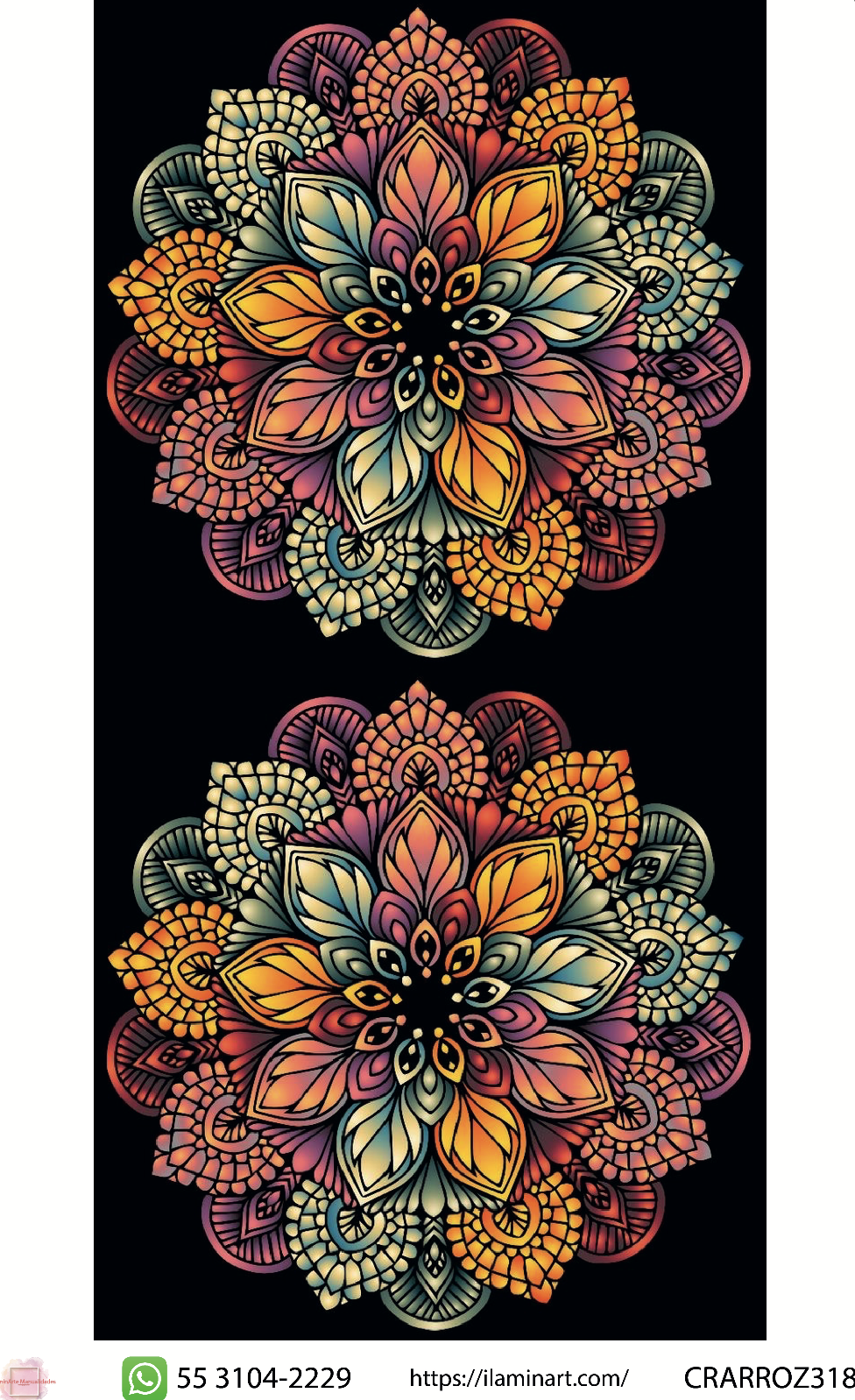 MANDALAS - PAPEL PARA DECOUPAGE 28X43CM
