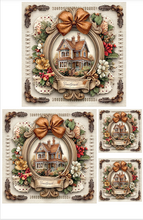 Cargar imagen en el visor de la galería, KIT PAPEL DECOUPAGE 28X43 PAPNAV CASAS JENGIBRES