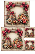 Cargar imagen en el visor de la galería, KIT PAPEL DECOUPAGE 28X43 PAPNAV CASAS JENGIBRES