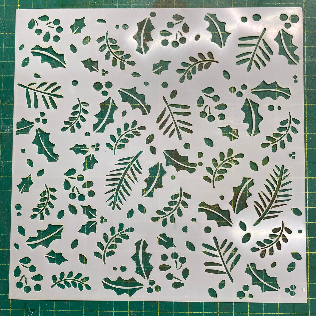 Stencil navidad textura 20x20 NAVIDAD 379