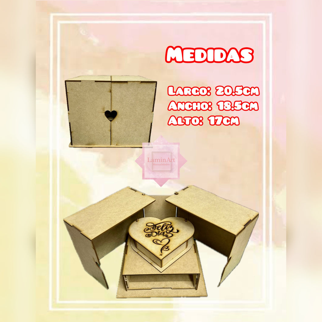 CAJA CORAZON Y CAJON MDF CORTE LASER AMOR2024 098