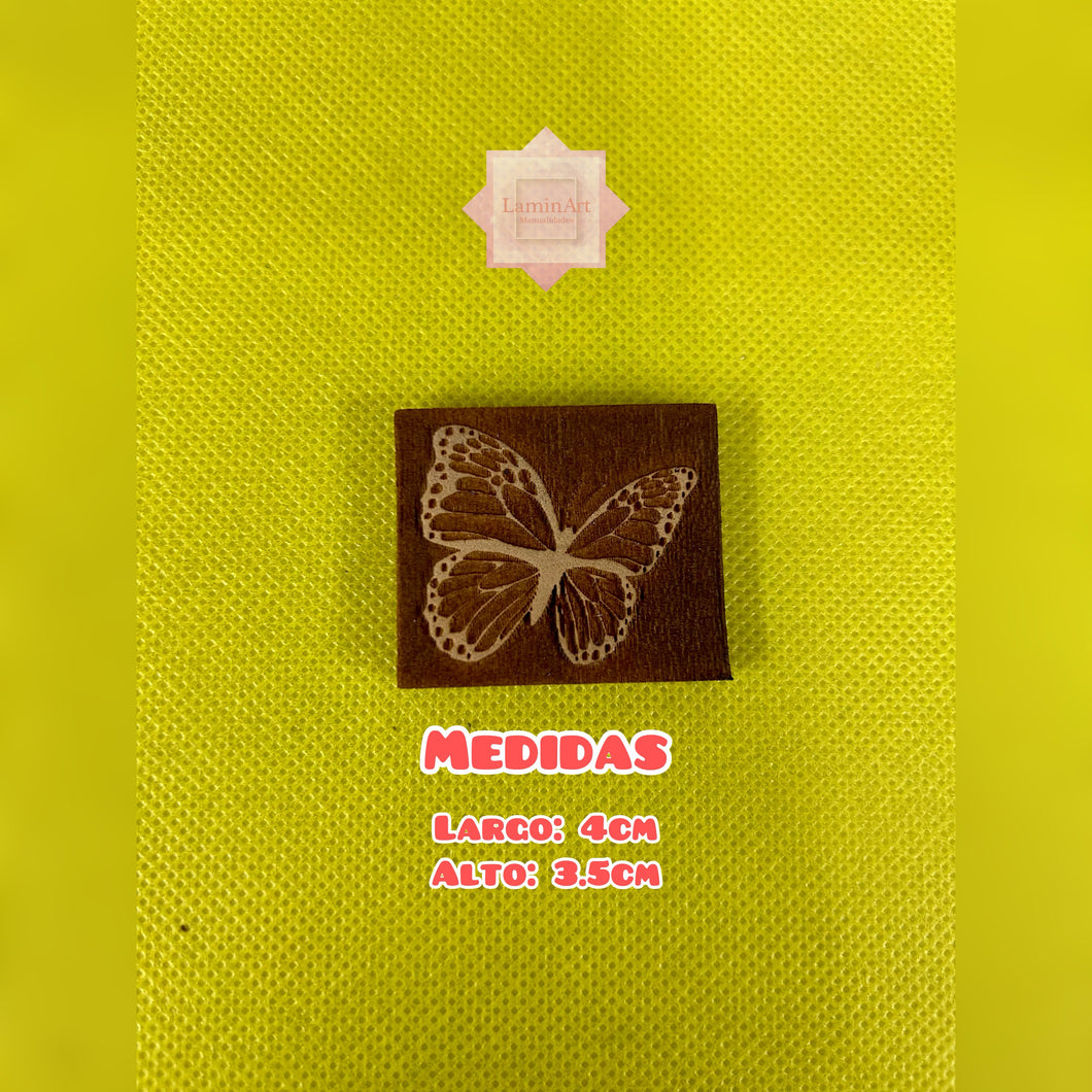 SELLO BAJO RELIEVE MARIPOSA AMOR2024 ANIMALES 011