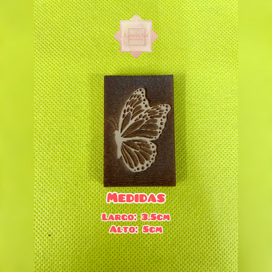 SELLO BAJO RELIEVE MARIPOSA AMOR2024 ANIMALES 013