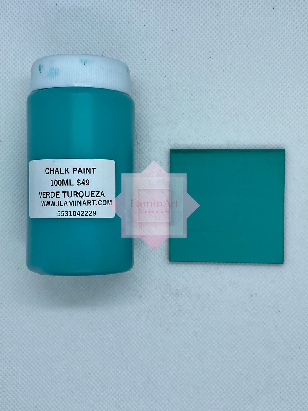 Pintura Tiza Chalk Paint 100ml Laminart Verde Turqueza