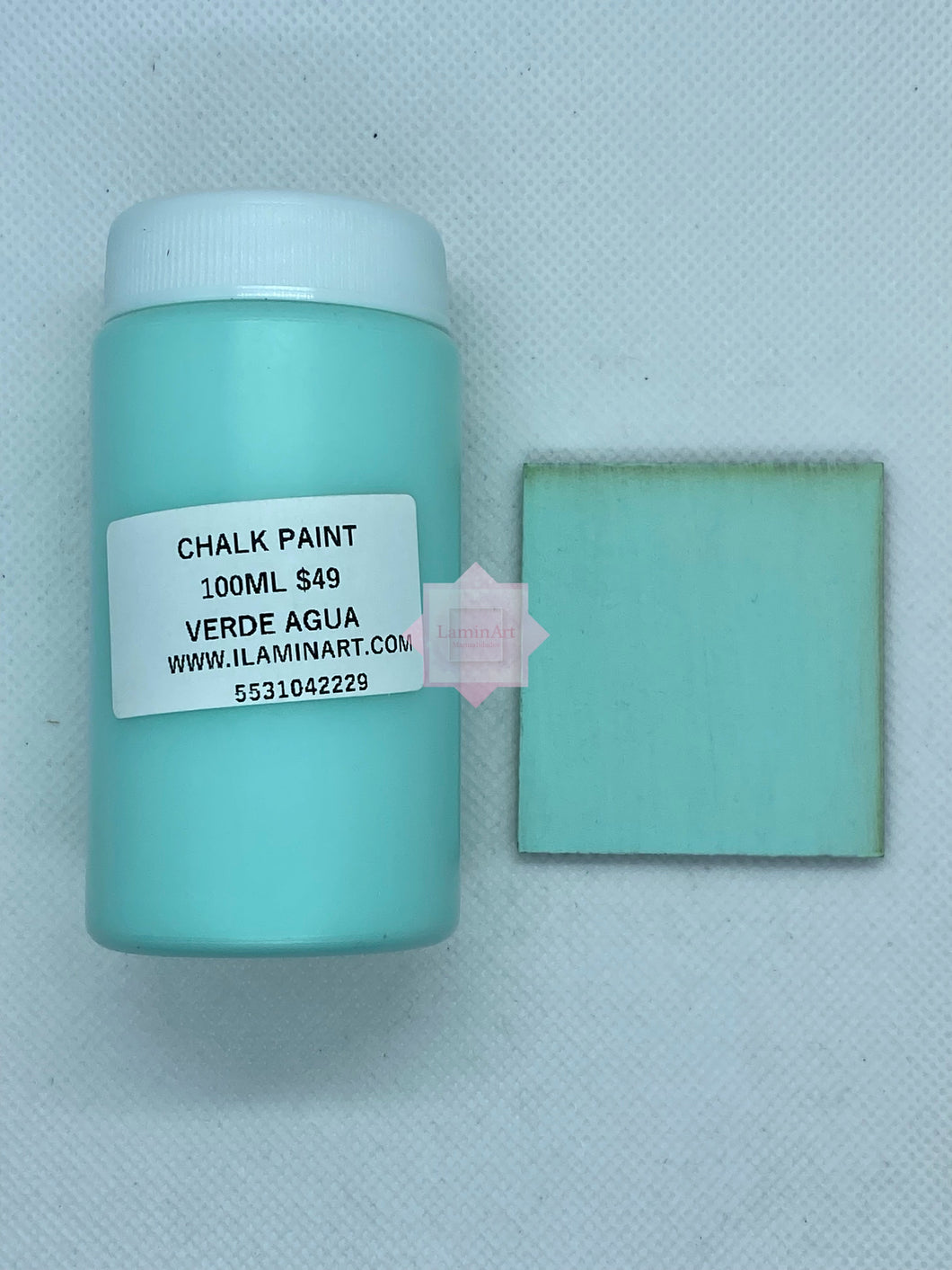 Pintura Tiza Chalk Paint 100ml Laminart Verde Agua