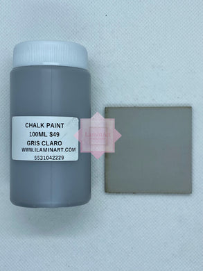 Pintura Tiza Chalk Paint 100ml Laminart Gris Claro