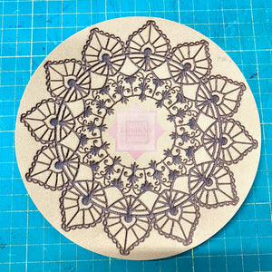 SELLO FOMY ENCAJE ALTO RELIEVE 14.5X14.5 1728 ARELI