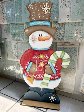 MUÑECO DE NIEVE GRANDE 1 METRO CLASE COUNTRY