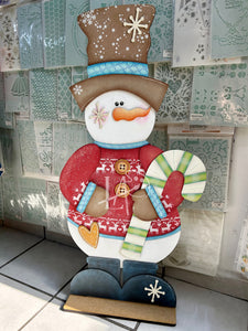MUÑECO DE NIEVE GRANDE 1 METRO CLASE COUNTRY