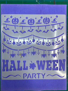 Stencil decorativo para Manualidades y decoracion 20X20 HALLOWEEN 374