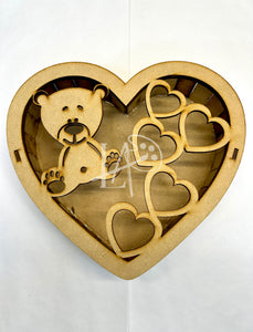 CAJA CORAZON OSOS CORAZONES 14 FEBRERO A2025 LAS314 PLASERFEB