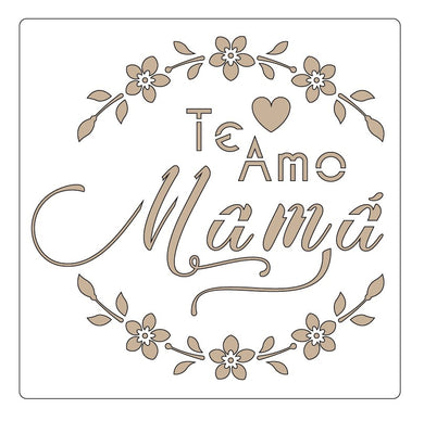 Stencil decorativo para Manualidades y decoracion 20X20 MAMA 409