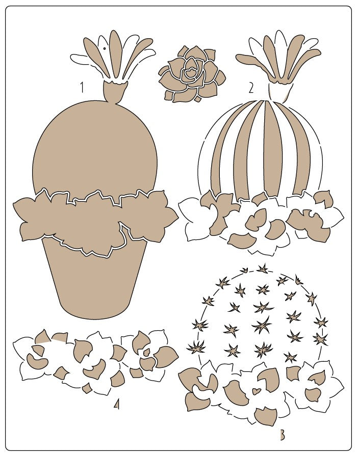 Stencil decorativo para Manualidades y decoración 21x27 FLORES 993