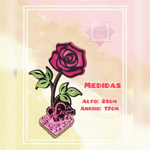 ROSA MDF AMOR2024