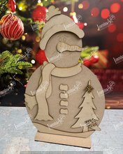 Cargar imagen en el visor de la galería, MUÑECO DE NIEVE PANZÓN MDF LANAV26