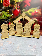 Cargar imagen en el visor de la galería, NACIMIENTO Y REYES MAGOS CH MDF LANAV26