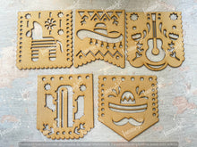Cargar imagen en el visor de la galería, GUIA PAPEL PICADO PATRIO MDF LANSEP26