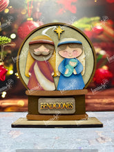 Cargar imagen en el visor de la galería, ESFERAS DECORATIVAS NACIMIENTO MDF LANAV26