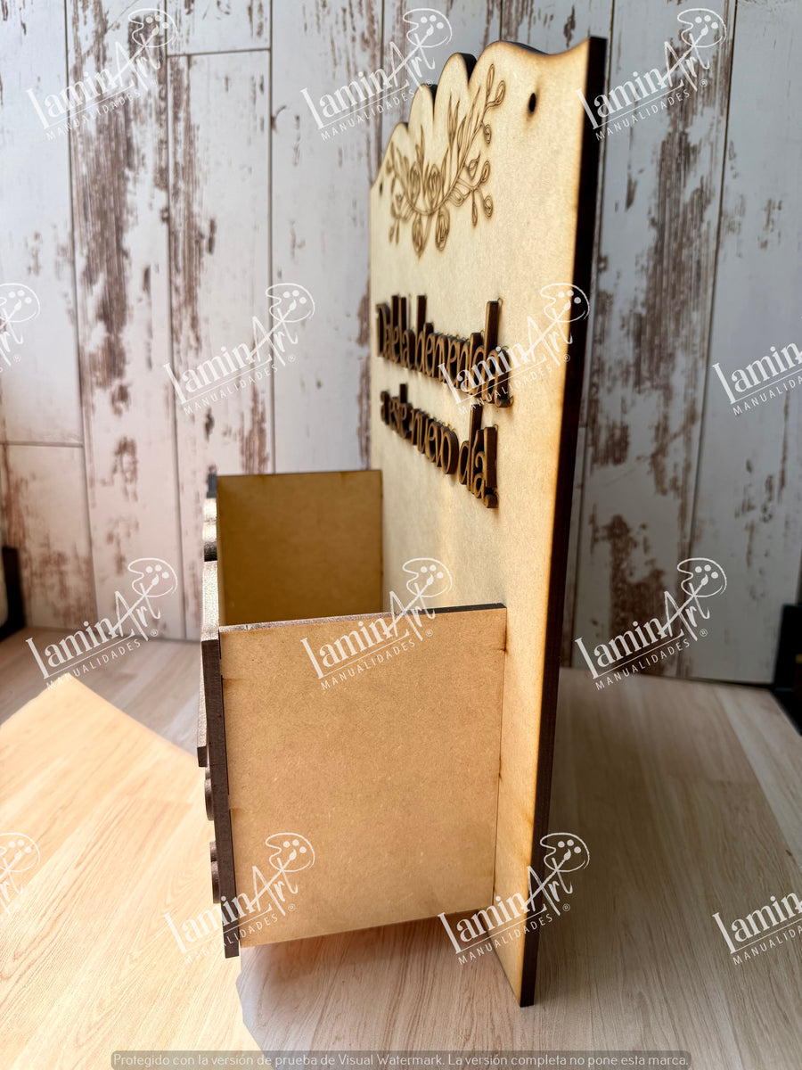MACETERO MOÑO MDF LAN 2026 – LaminArt Manualidades