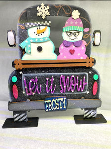 CAMIONETA MUÑECOS DE NIEVE 32CM ALTO 215 PLASERNAV