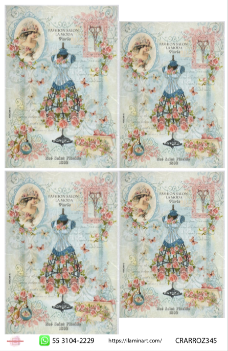 Papel Decorado para Decoupage PAPVIN 345