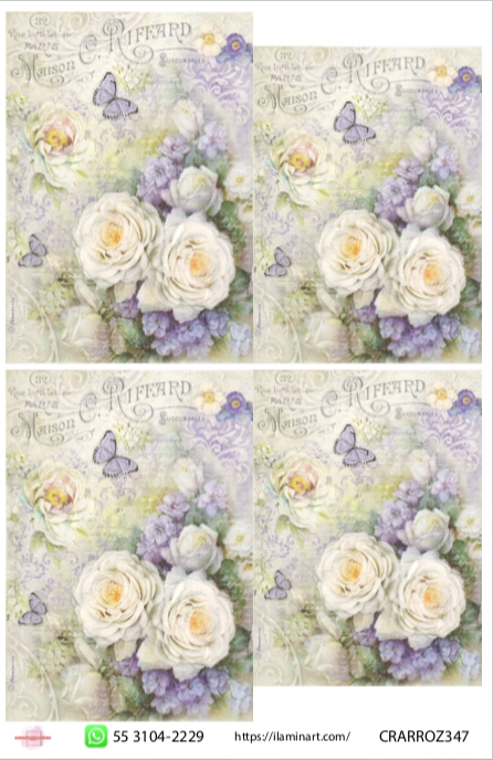 Papel Decorado para Decoupage PAPFLO 347