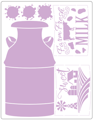 Stencil decorativo para Manualidades y decoración 21x27 ANIMALES 921