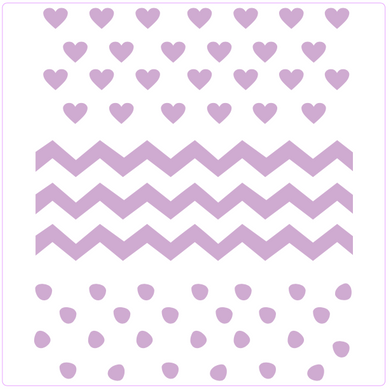 Stencil decorativo para Manualidades y decoracion 20X20 SAN VALENTIN 351