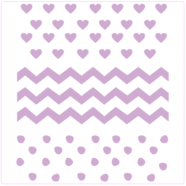 Stencil decorativo para Manualidades y decoracion 20X20 SAN VALENTIN 351