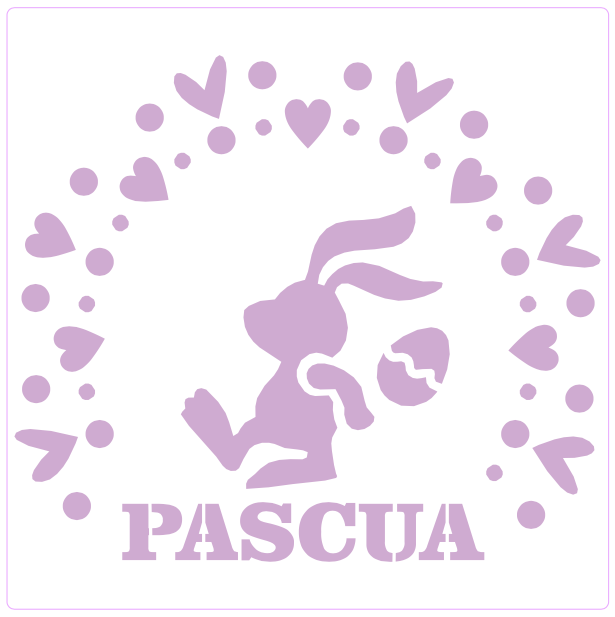 Stencil decorativo para Manualidades y decoracion 20X20 PASCUA 352