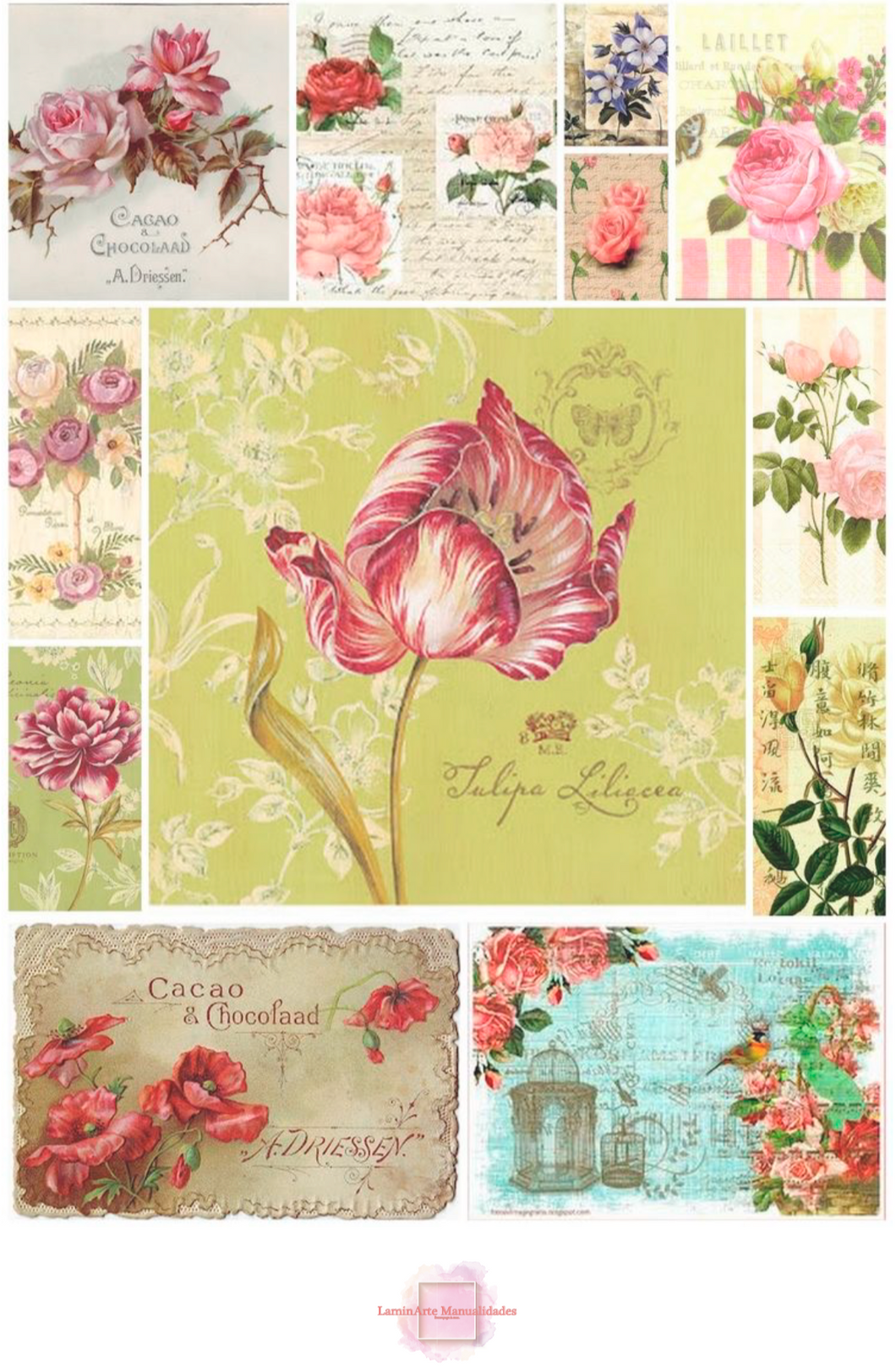 Papel Decorado para Decoupage PAPTEX 070