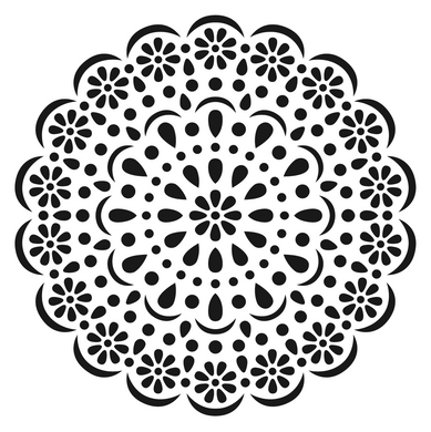 Sello Foami Alto Relieve 12X12 MANDALAS 052