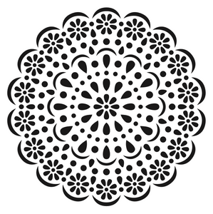 Sello Foami Alto Relieve 12X12 MANDALAS 052