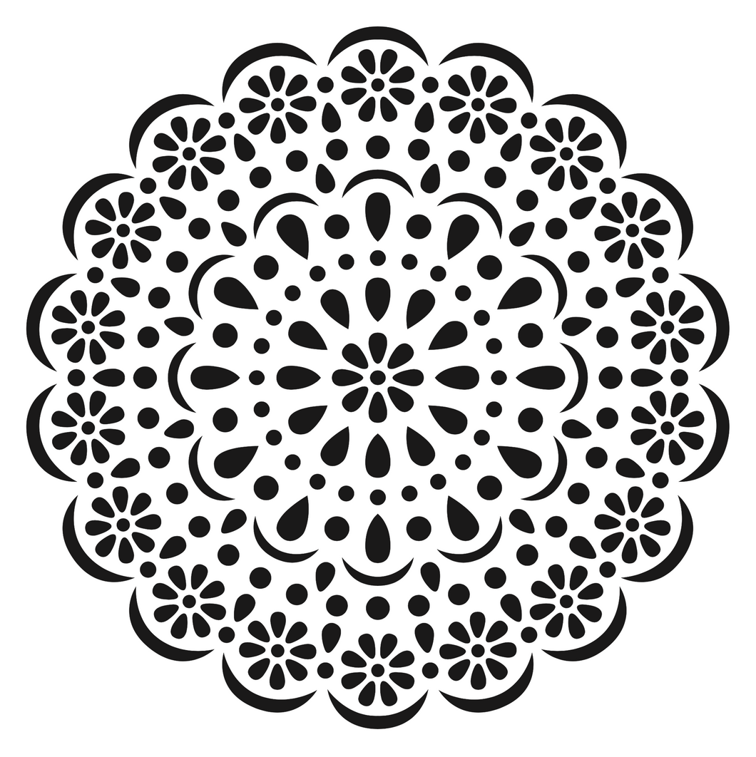 Sello Foami Alto Relieve 12X12 MANDALAS 052