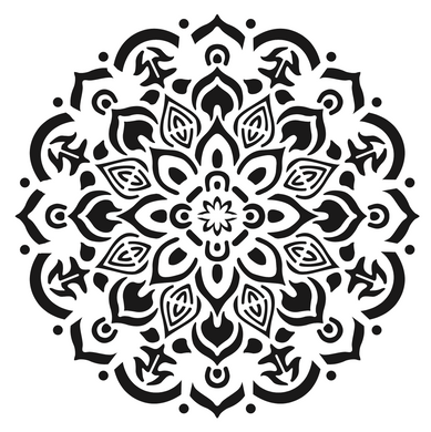 Sello Foami Alto Relieve 12X12 MANDALAS 054